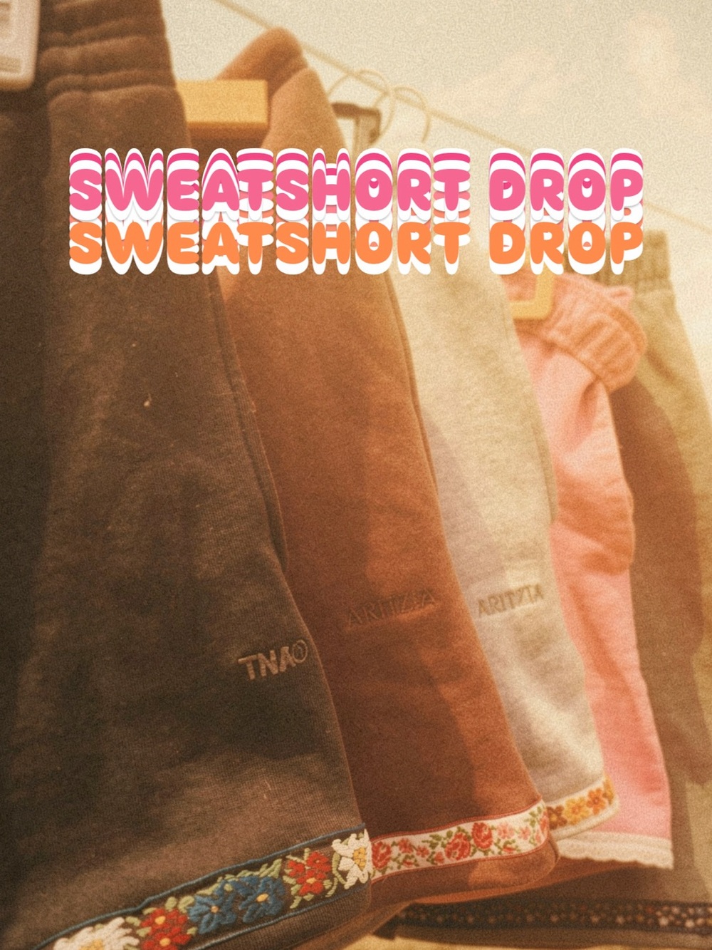 Boys Lie - Floral Hem Sweatshorts - REWORKED